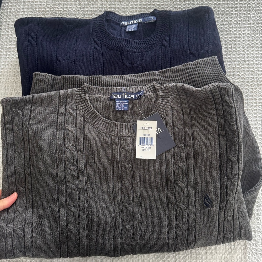 Men’s Nautica crew neck sweater bundle